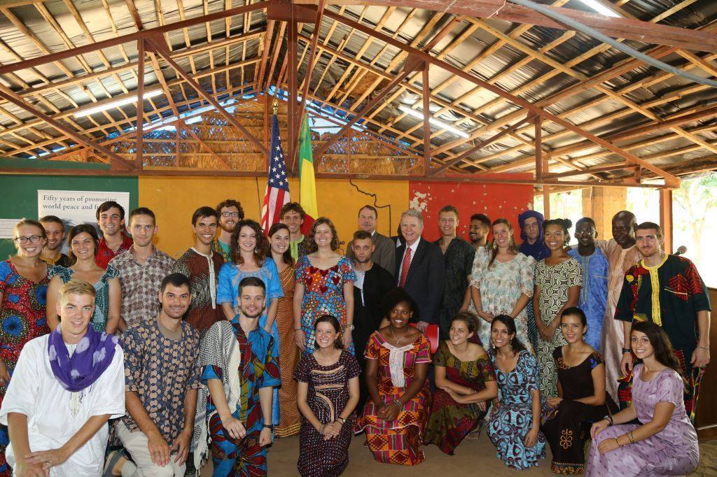 The 28 new Peace Corps Mali Volunteers. The gentlemen in the western suits are the US Ambassator to Mali and our PC Country Director.