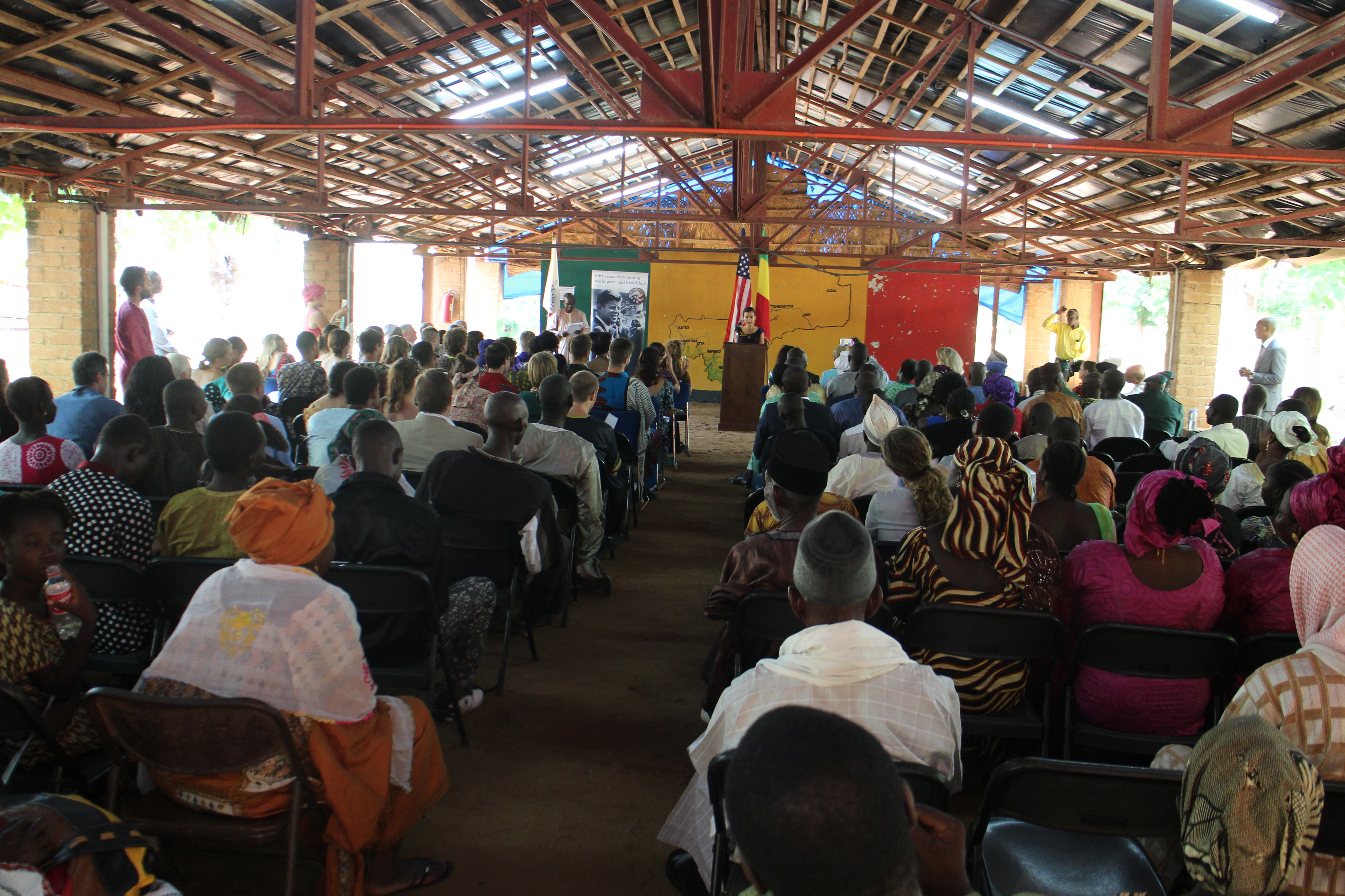 The ceremony was held in the main hanger at Tubaniso, our training compound.