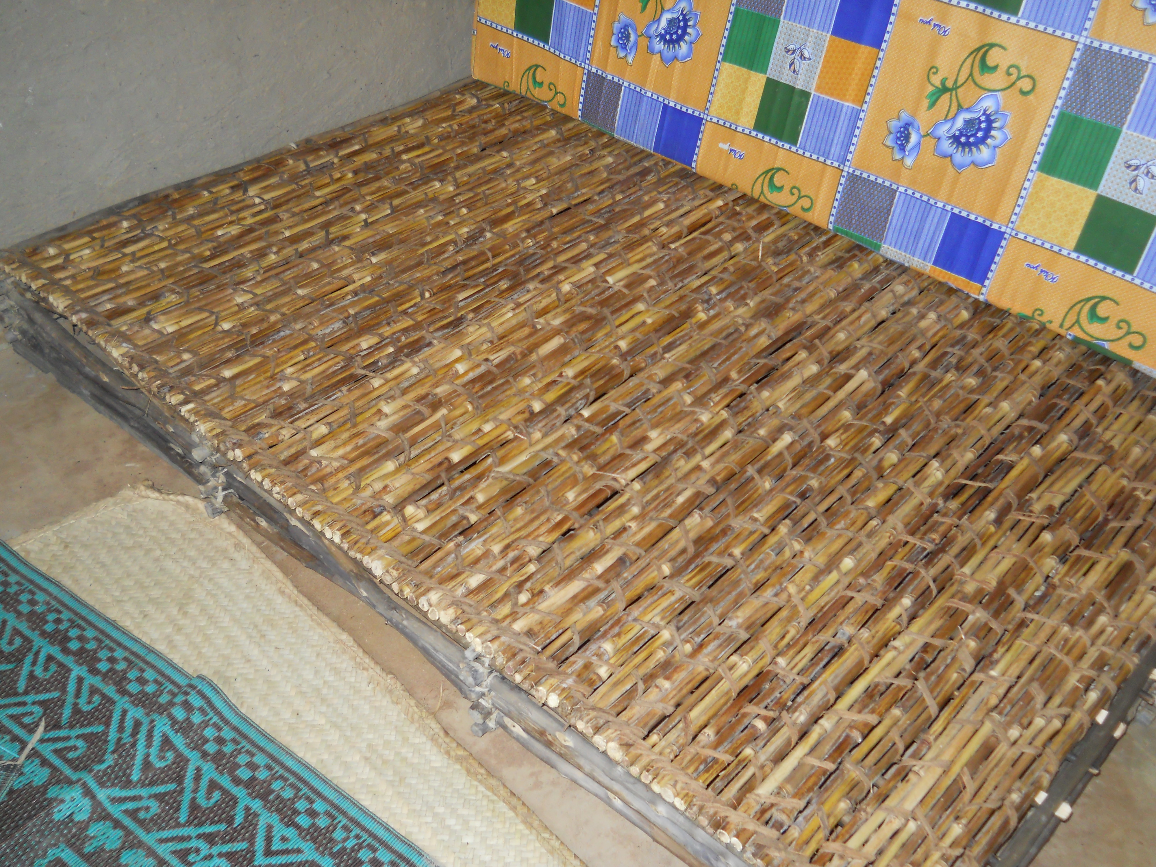 My bed frame made in a neighboring village.