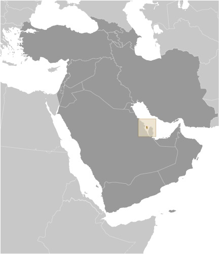 Bahrain Locator Map