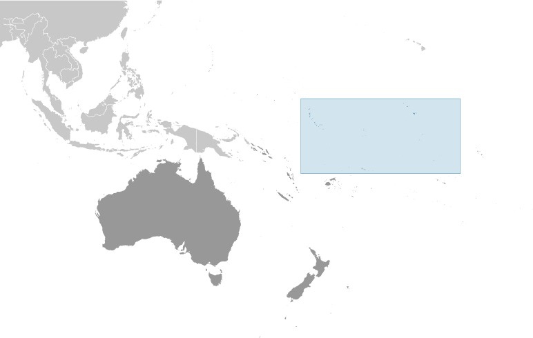 Kiribati Locator Map