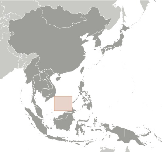 Spratly Islands Locator Map